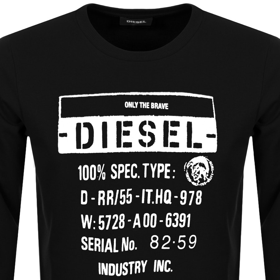 Alternative Image for ProductDiesel S Girk J3 Sweatshirt Black2